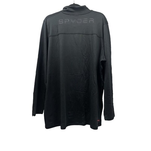 SPIDER Active ProWeb Black 1/4 Zip Stretch Performance Pullover XXL - Picture 4 of 15